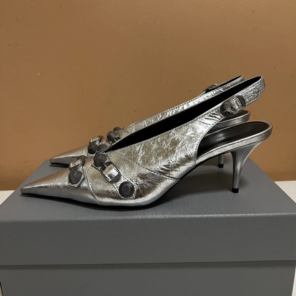 Brand new balenciaga Cagole Pointed Toe Slingback Sandals Size 10 US/40EU